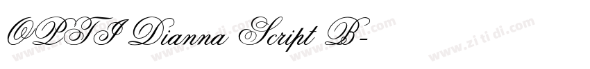 OPTI Dianna Script B字体转换